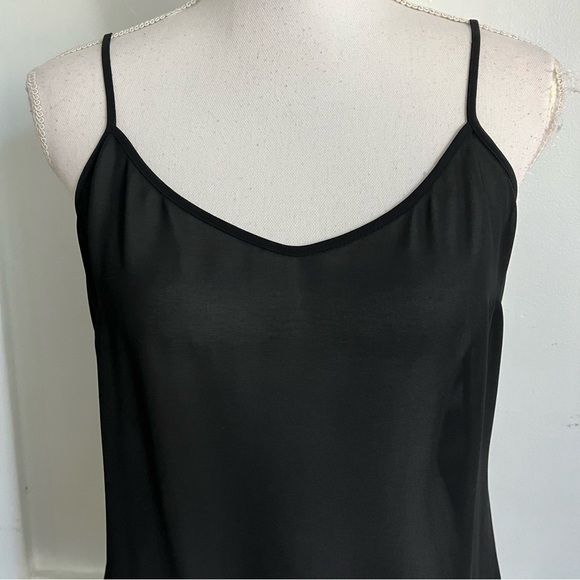 Tory Burch • Black Camisole Tank Top Sheer - Picture 2 of 3